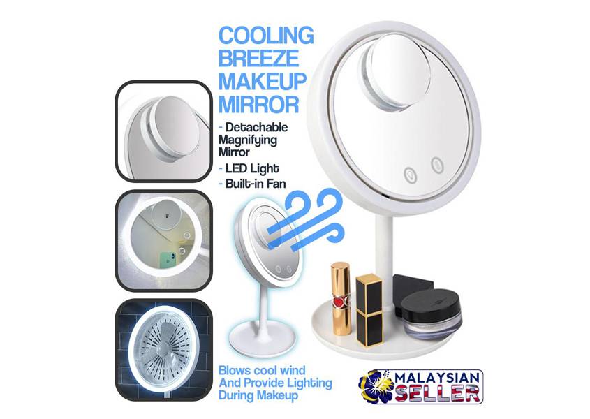 Illuminated Makeup Mirror with Fan Illuminated Makeup Mirror with Fan Beauty tools Illuminated Makeup Mirror with Fan Illuminated Makeup Mirror with Fan Beauty tools